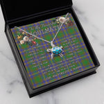 Sea Turtle Necklace To My Beautiful Soulmate Necklace In Your Eyes I Have Found My Home Clan Strange of Balcaskie Tartan Blue Turtle Necklace