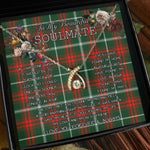 To My Beautiful Soulmate Necklace In Your Eyes I Have Found My Home Clan Prince Of Wales Tartan Wishbone Dancing Necklace