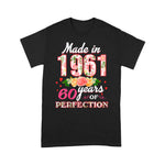 Womens Made In 1961 Design 60 Years Old 60th Birthday Gift Birthday Shirt 60th birthday gifts - Scotstee Shop
