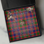 To My Beautiful Soulmate Necklace In Your Eyes I Have Found My Home Clan MacIntyre Tartan Crown Pendant Necklace
