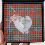 Gift For My Beautiful Girlfriend Necklace Valentine Necklace Clan MacFarlane Ancient Tartan Cross Dancing Necklace Scottish Tartan Jewelry