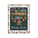 Personalized Gift Tartan Plaid Blanket Clan Bannatyne With Christmas Cookie Baking Crew Christmas Gift Blanket, Plaid Blanket, Christmas Fleece Blanket, Christmas Blanket, Tartan Blanket, Scottish Blanket, Scotland Blanket, Family Name Blanket, Custom Blanket, Personalized Blanket