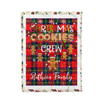 Personalized Gift Tartan Plaid Blanket Clan Ruthven With Christmas Cookie Baking Crew Christmas Gift Blanket, Plaid Blanket, Christmas Fleece Blanket, Christmas Blanket, Tartan Blanket, Scottish Blanket, Scotland Blanket, Family Name Blanket, Custom Blanket, Personalized Blanket