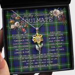 To My Beautiful Soulmate Sunflower Necklace In Your Eyes I Have Found My Home Clan Forbes Tartan Jewelry For Girlfriend