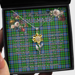 To My Beautiful Soulmate Sunflower Necklace In Your Eyes I Have Found My Home Clan Forsyth Modern Tartan Jewelry For Girlfriend