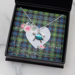 Sea Turtle Necklace Gift for My Beautiful Girlfriend Valentines Necklace Clan Watson Ancient Tartan Blue Turtle Necklace
