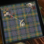 To My Beautiful Soulmate Necklace In Your Eyes I Have Found My Home Clan MacSporran Tartan Wishbone Dancing Necklace
