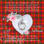 Rising Phoenix Necklace - Valentine Necklace Clan Bain Tartan Gift for Girlfriend, Gift for My Wife Rising Phoenix Necklace