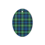 Gordon Ancient Tartan Oval Ornaments, Christmas Tree Ornament, Plaid Christmas Ornaments, Ceramic Oval Christmas Tree Decoration, Tartan Oval Ornaments, Christmas Tree Ornament, Plaid Christmas Ornaments, Ceramic Oval Christmas Tree Decoration