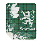 Sherpa Blanket - Tartan Blanket Thistle and Lion Scottish Clan Ross Hunting Ancient Plaid Blanket, plaid sherpa blanket queen,purple sherpa blanket,queen sherpa blanket,queen size sherpa blanket,red sherpa blanket,scottish tartan blankets,sherpa blanket,sherpa christmas blanket