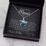 To My Mom Necklace, To My Beautiful Mom Necklace, Mother's Day Gift For Mom From Son, Thank You Mom, Mother's Day Sea Turtle Necklace