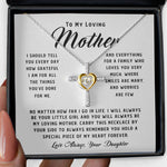 To My Loving Mother Necklace Where Are Smiles Are Many And Worries Are Few Gift For Her, Mother's Day Cross Necklace