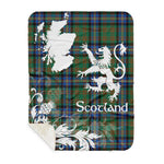 Sherpa Blanket - Tartan Blanket Thistle and Lion Scottish Clan Cochrane Ancient Plaid Blanket, plaid sherpa blanket queen,purple sherpa blanket,queen sherpa blanket,queen size sherpa blanket,red sherpa blanket,scottish tartan blankets,sherpa blanket,sherpa christmas blanket