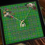 To My Beautiful Soulmate Necklace In Your Eyes I Have Found My Home Clan Galloway Hunting Tartan Wishbone Dancing Necklace