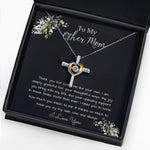 Bonus Mom Necklace, Gift To My Other Mother Necklace, Gift For Bonus Mom Second Mom, Mother's Day Cross Necklace