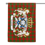 Scotstee Shop - Scotstee Shop Tartan Garden Flag Cheyne Tartan Flag Clan Badge With Lion Scottish Tartan House Flag