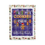 Personalized Gift Tartan Plaid Blanket Clan Ochterlony With Christmas Cookie Baking Crew Christmas Gift Blanket, Plaid Blanket, Christmas Fleece Blanket, Christmas Blanket, Tartan Blanket, Scottish Blanket, Scotland Blanket, Family Name Blanket, Custom Blanket, Personalized Blanket