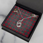 To My Beautiful Soulmate Necklace In Your Eyes I Have Found My Home Clan Fraser of Altyre Tartan Rising Phoenix Necklace