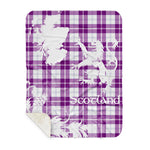Sherpa Blanket - Tartan Blanket Thistle and Lion Scottish Clan Dunlop Dress Plaid Blanket, plaid sherpa blanket queen,purple sherpa blanket,queen sherpa blanket,queen size sherpa blanket,red sherpa blanket,scottish tartan blankets,sherpa blanket,sherpa christmas blanket