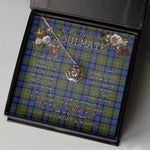 To My Beautiful Soulmate Necklace In Your Eyes I Have Found My Home Clan MacLaren Tartan Crown Pendant Necklace