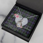 Rising Phoenix Necklace - Valentine Necklace Clan Galbraith Tartan Gift for Girlfriend, Gift for My Wife Rising Phoenix Necklace