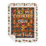 Personalized Gift Tartan Plaid Blanket Clan Grant of Edinchat With Christmas Cookie Baking Crew Christmas Gift Sherpa Blanket, tartan sherpa blanket,buffalo plaid sherpa blanket,christmas sherpa blanket,Christmas Throw Blanket,green plaid sherpa blanket,green sherpa blanket