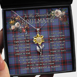 To My Beautiful Soulmate Sunflower Necklace In Your Eyes I Have Found My Home Clan Rutherford Hunting Tartan Jewelry For Girlfriend