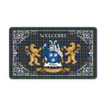 Doormat - Tartan Door Mat The Family Forbes of Druinnor Welcome Mat, Plaid Doormat Scottish