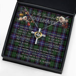 To My Beautiful Soulmate Necklace In Your Eyes I Have Found My Home Clan Galbraith Tartan Cross Dancing Necklace