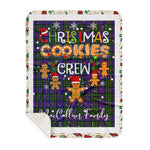 Personalized Gift Tartan Plaid Blanket Clan MacCallum of Berwick With Christmas Cookie Baking Crew Christmas Gift Sherpa Blanket, tartan sherpa blanket,buffalo plaid sherpa blanket,christmas sherpa blanket,Christmas Throw Blanket,green plaid sherpa blanket,green sherpa blanket