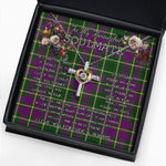 To My Beautiful Soulmate Necklace In Your Eyes I Have Found My Home Clan Taylor Tartan Cross Dancing Necklace