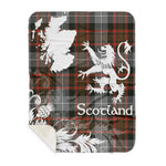 Sherpa Blanket - Tartan Blanket Thistle and Lion Scottish Clan MacRae Hunting Weathered Plaid Blanket, plaid sherpa blanket queen,purple sherpa blanket,queen sherpa blanket,queen size sherpa blanket,red sherpa blanket,scottish tartan blankets,sherpa blanket,sherpa christmas blanket