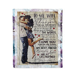 Scotstee Shop - Personalized Gift Letter To My Wife Present Love Quotes I love My Wife So Much Family Gifts Fleece Blanket