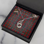 To My Beautiful Soulmate Necklace In Your Eyes I Have Found My Home Clan Sinclair Tartan Rising Phoenix Necklace
