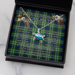 Sea Turtle Necklace To My Beautiful Soulmate Necklace In Your Eyes I Have Found My Home Clan Purves Tartan Blue Turtle Necklace