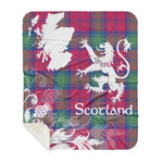 Sherpa Blanket - Tartan Blanket Thistle and Lion Scottish Clan Lindsay Ancient Plaid Blanket, plaid sherpa blanket queen,purple sherpa blanket,queen sherpa blanket,queen size sherpa blanket,red sherpa blanket,scottish tartan blankets,sherpa blanket,sherpa christmas blanket