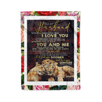 Scotstee Shop - Personalized Gift Quote For My Husband Gift Letter For Him And I Love You So Much, Family Gifts Fleece Blanket