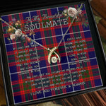 To My Beautiful Soulmate Necklace In Your Eyes I Have Found My Home Clan Pennycook Tartan Wishbone Dancing Necklace