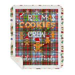 Personalized Gift Tartan Plaid Blanket Clan Anderson Ancient With Christmas Cookie Baking Crew Christmas Gift Sherpa Blanket, tartan sherpa blanket,buffalo plaid sherpa blanket,christmas sherpa blanket,Christmas Throw Blanket,green plaid sherpa blanket,green sherpa blanket