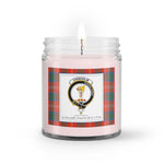 Soy Wax Candle - Buffalo Plaid Candle Clan Crest Badge Chisholm Ancient Tartan Plaid Soy Wax Candle, oil candle, candle handmade, wax candle, soy wax, nature wax, natural soy wax, natural soy candles, natural candle