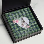 Rising Phoenix Necklace - Valentine Necklace Clan Blackadder Tartan Gift for Girlfriend, Gift for My Wife Rising Phoenix Necklace