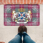 Doormat - Welcome Mat Scottish Crawford Ancient Clan Badge Tartan Door Mat, Plaid Doormat