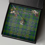 To My Beautiful Soulmate Necklace In Your Eyes I Have Found My Home Clan Cranstoun Hunting Tartan Crown Pendant Necklace