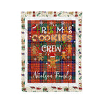Personalized Gift Tartan Plaid Blanket Clan Nicolson Ancient With Christmas Cookie Baking Crew Christmas Gift Blanket, Plaid Blanket, Christmas Fleece Blanket, Christmas Blanket, Tartan Blanket, Scottish Blanket, Scotland Blanket, Family Name Blanket, Custom Blanket, Personalized Blanket