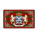 Doormat - Welcome Mat Scottish Dunbar Clan Badge Tartan Door Mat, Plaid Doormat