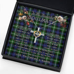 To My Beautiful Soulmate Necklace In Your Eyes I Have Found My Home Clan Baillie Tartan Cross Dancing Necklace