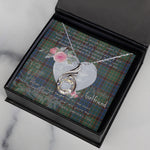 Rising Phoenix Necklace - Valentine Necklace Clan Nicolson Hunting Ancient Tartan Gift for Girlfriend, Gift for My Wife Rising Phoenix Necklace