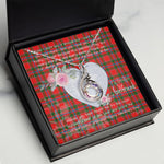 Rising Phoenix Necklace - Valentine Necklace Clan Butter Tartan Gift for Girlfriend, Gift for My Wife Rising Phoenix Necklace