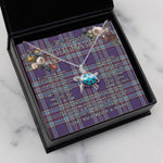 Sea Turtle Necklace To My Beautiful Soulmate Necklace In Your Eyes I Have Found My Home Clan RCAF Tartan Blue Turtle Necklace