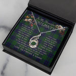 To My Beautiful Soulmate Necklace In Your Eyes I Have Found My Home Clan Keith Modern Tartan Rising Phoenix Necklace